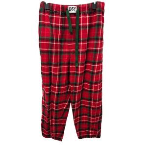Lazy One Plaid Flannel Pajama Pants Loungewear Red Sleepwear Men’s Large